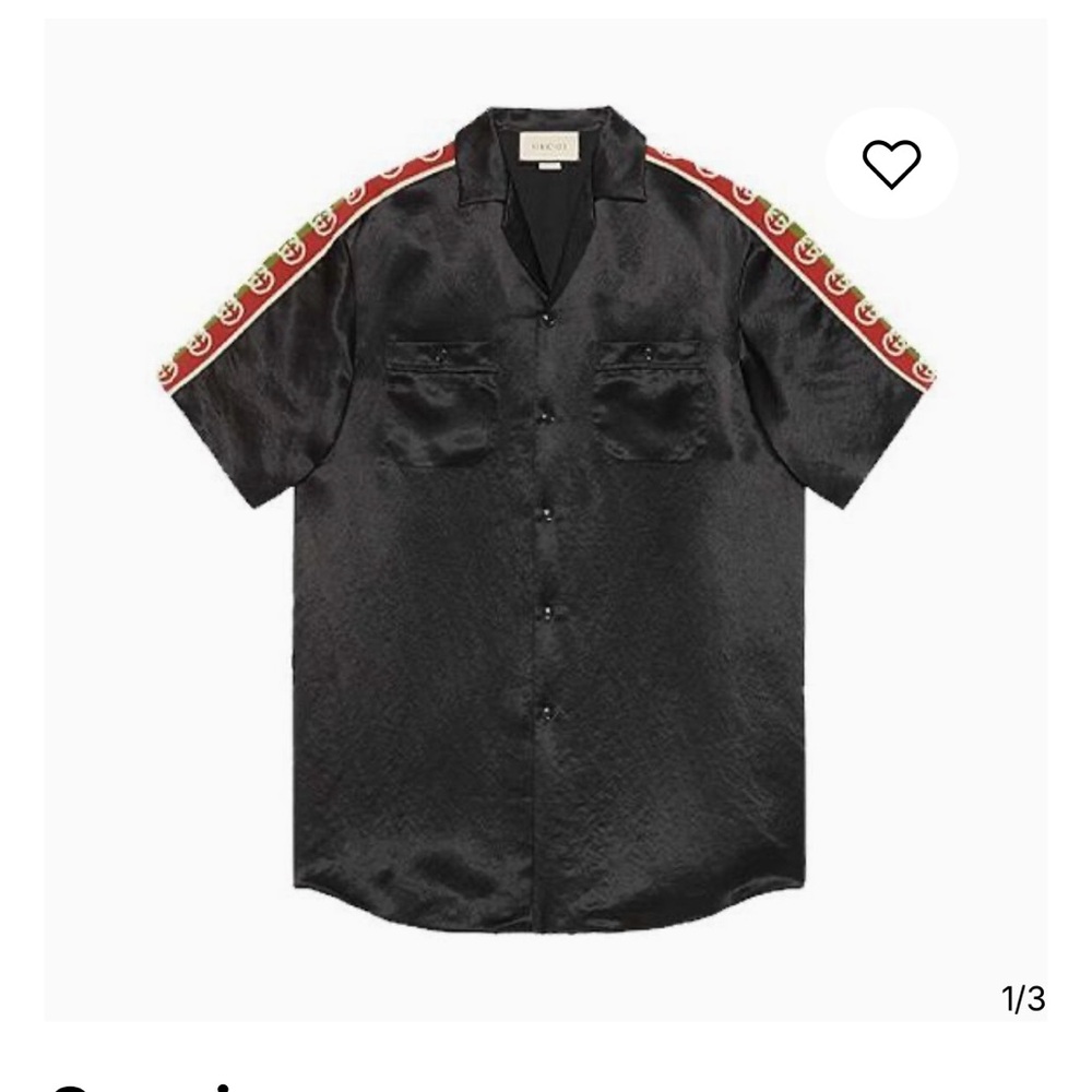 Gucci Black Satin Men's Set